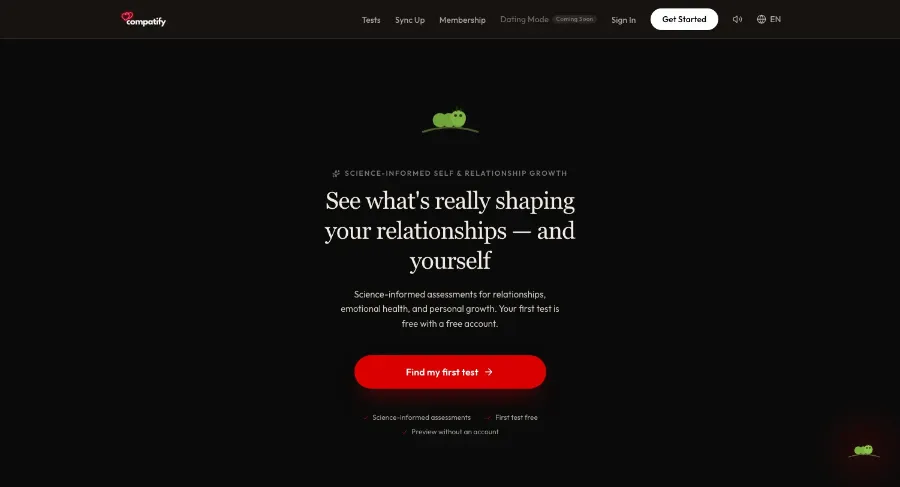 Compatify homepage